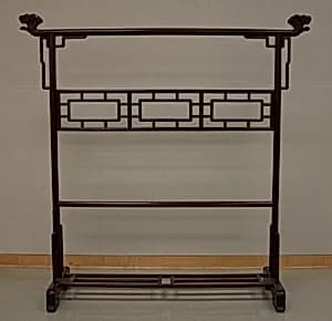 Robe Rack with Fungus-Shaped (Lingzhi) Terminals by Unknown Artist