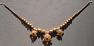 Necklace with Three Tortoise-Shaped Pendants by Unknown Artist