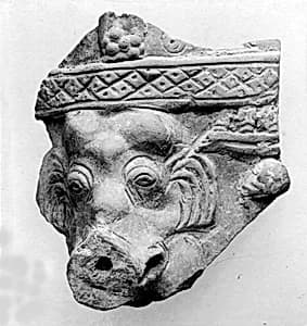 Fragment of a Relief Ornament by Unknown Artist