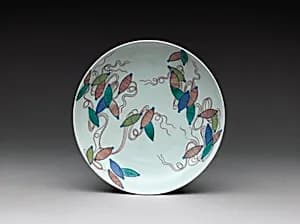Dish with Design of Spools of Thread by Unknown Artist