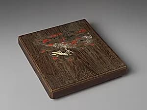 Writing box with design of praying mantis by Ogawa Haritsu (Ritsuō)