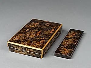 Writing Box with Matching Poem Card Box by Unknown Artist