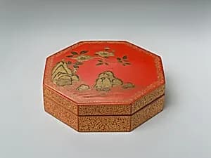 Octagonal incense box by Unknown Artist