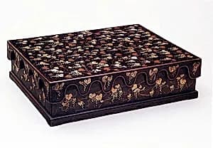 Stationery box with decoration of grapes and squirrels by Unknown Artist