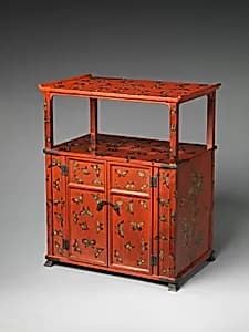 Cabinet with Design of Butterflies by Unknown Artist