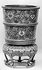 Flower Pot with Stand (One of a Pair) by Unknown Artist
