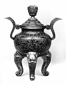 Incense Burner from a Set of Five-Piece Altar Set (Wugong) by Unknown Artist