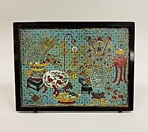 Plaque with Theme of the "Hundred Antiques" by Unknown Artist