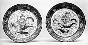 Dish (one of a pair) by Unknown Artist