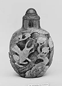 Snuff bottle with stopper by Unknown Artist