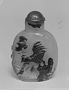 Snuff bottle with stopper by Unknown Artist