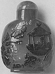Snuff bottle with stopper by Unknown Artist