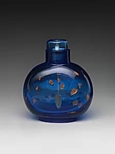 Snuff Bottle with Gold Speckles by Unknown Artist
