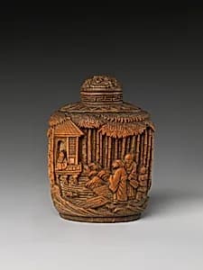 Snuff Bottle with Seven Sages of the Bamboo Grove by Unknown Artist