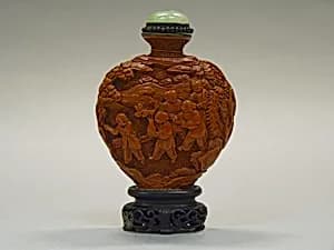 Snuff Bottle with Children at Play by Unknown Artist