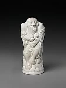 Snuff Bottle Depicting the God of Longevity by Unknown Artist