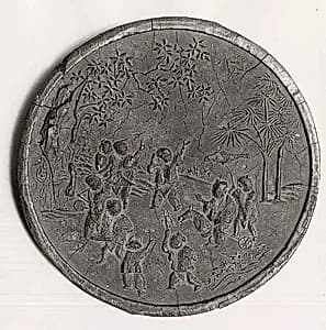 Ink Tablet with "The Nine Sons" Design by Wen Ya Guo