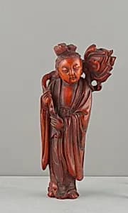 Standing Figure of Daoist Immortal (He Siengu) by Unknown Artist