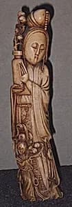 Statuette of Female Diety with Female Attendant by Unknown Artist