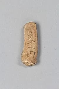 Oracle bone fragment by Unknown Artist
