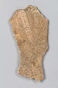 Oracle bone fragment by Unknown Artist