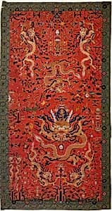 Back and Sleeve of a Dragon Robe by Unknown Artist