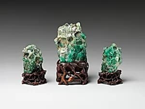 Miniature mountains representing the mythical realm Penglai by Unknown Artist