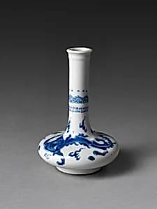 Bottle with Dragon Chasing Pearl by Unknown Artist