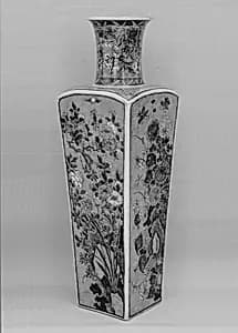 Vase with flowers of the four seasons by Unknown Artist