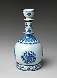 Base for a Water Pipe (huqqa) with Floral Medallions by Unknown Artist