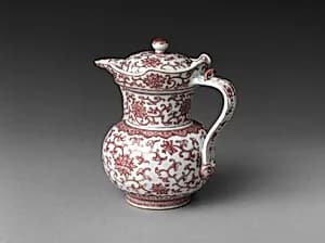 Ewer in Shape of Tibetan Monk’s Cap by Unknown Artist