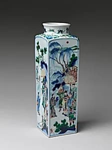 Vase with King Wen Visiting the Scholar Jiang Taigong by Unknown Artist