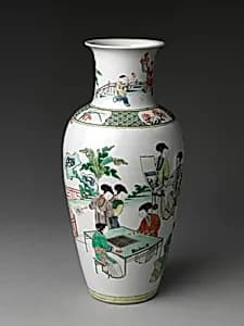 Vase with Women Enjoying Scholarly Pursuits by Unknown Artist