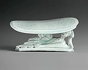 Pillow in Shape of Reclining Woman by Unknown Artist