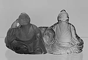 Group of Two Seated Figures by Unknown Artist