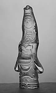 Female Figure with Basket of Fish by Unknown Artist