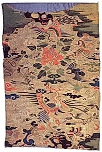 Panel (Kesi) with a Phoenix and Other Birds by Unknown Artist