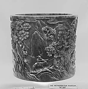 Brush holder by Unknown Artist