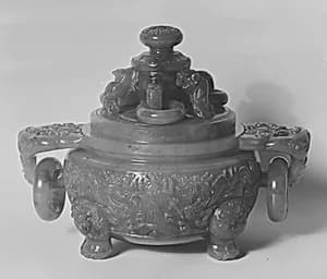 Tripod Bowl with Cover by Unknown Artist