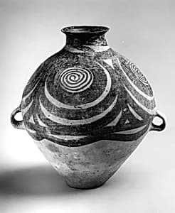 Jar with Spiral Decoration by Unknown Artist