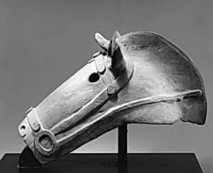 Haniwa Horse's Head by Unknown Artist