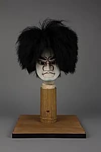 Bunraku Puppet Head for Young Male Role by Unknown Artist