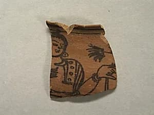 Shard with Figural Decoration by Unknown Artist