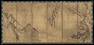 Gibbons in a Landscape by Sesson Shūkei 雪村周継