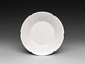 Dish with Scalloped Rim by Unknown Artist