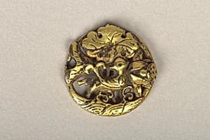 Ornament with Decoration of Bird among Lotuses by Unknown Artist