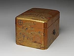 Box with Design of Pine, Bamboo, and Cherry Blossom by Unknown Artist
