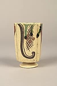 One from set of five squared food vessels (mukōzuke) for tea-gathering meal by Unknown Artist