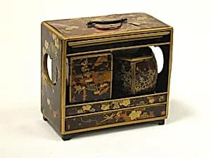 Cabinet for Incense, Nest of Boxes, Tray by Unknown Artist