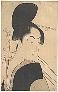 Woman after a Bath by Kitagawa Utamaro